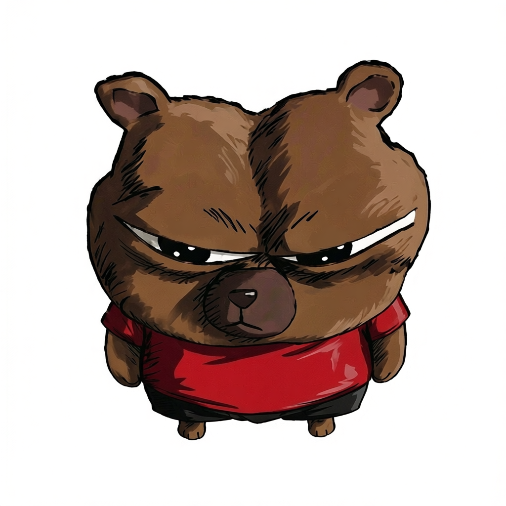 Close-up anime-style Bobo character